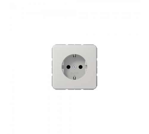 JUNG CD Розетка SCHUKO з захисними шторками світло сірий CD1520BFKILG