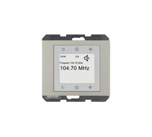 BERKER K.5 механізм Radio Touch без спікера сталевий лак 28847004