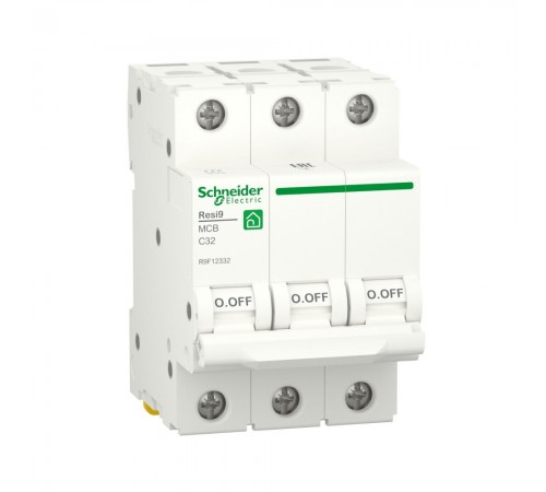 Автоматичний вимикач Schneider Electric Resi 9 С 3p 32A R9F12332 Автоматичний вимикач Schneider Electric Resi 9 С 3p 32A R9F12332
