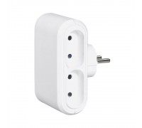 Трійник Legrand 4виходи 2k 6a Білий 050650