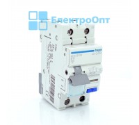 Hager Диференційний автомат Тип AC 1P+N 6kA B-10A 30mA ADC910D