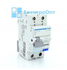 Hager Диференційний автомат Тип AC 1P+N 6kA B-10A 30mA ADC910D