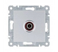 Розетка телевізійна Hager Lumina срібна TV WL3212