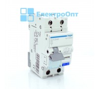 Hager Диференційний автомат Тип A 1P+N 6kA C-6A 30mA ADA956D