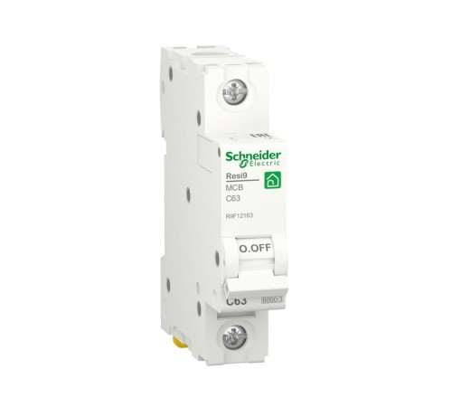 Автоматичний вимикач Schneider Electric Resi 9 6кА С 1p 63A R9F12163