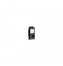 BTICINO Living Light Розетка комп'ютерна RJ45 cat6 UTP 1 модуль. Колір Чорний. KG4279C6