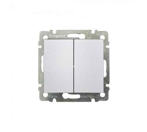 Legrand Valena Classic Перемикач на два напрямки2-клавішний 10А IP44 Білий 770098