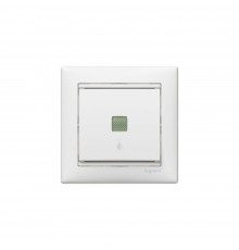 Legrand Valena Classic Вимикач без фіксації з підсвіткою та символом лампи 10А Білий 774413