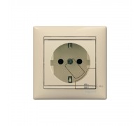 Legrand Valena Classic Pозетка 2К+З з механізмом виштовкування вилки Слонова кістка 774395