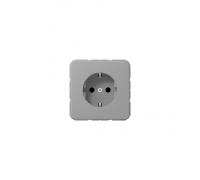 JUNG CD Розетка SCHUKO з захисними шторками сірий CD1520BFKIGR