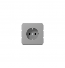 JUNG CD Розетка SCHUKO з захисними шторками сірий CD1520BFKIGR
