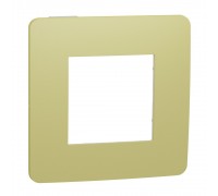 Schneider UNICA NEW Studio Color Рамка 1-а кратна Зелене Яблуко/білий NU280211