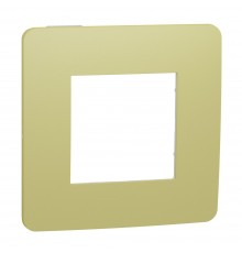 Schneider UNICA NEW Studio Color Рамка 1-а кратна Зелене Яблуко/білий NU280211