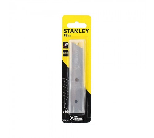 Лезо змінне STANLEY M=18mm 10шт 0-11-301