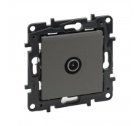 Розетка телевізійна Legrand Niloe Step сталь TV кінцева 863474