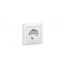 Legrand Valena Classic Розетка 2К+З з рамкою Білий 774423
