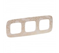 Legrand Valena ALLURE Рамка 3 пости Нарцис Золото 754353
