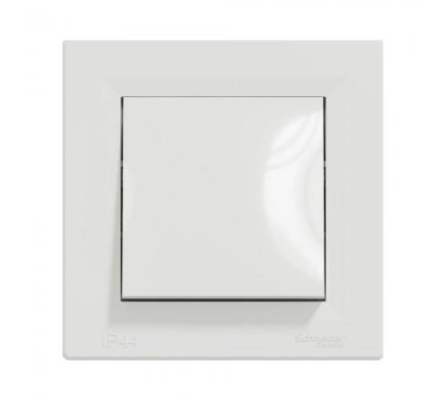 Вимикач Schneider Electric Asfora бiлий одноклавішний внутрішній Асфора IP44 EPH0100221