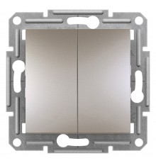 Schneider ASFORA ДВОКЛАВІШ ПЕР-КАЧ САМОЗАЖ бронза EPH0600169