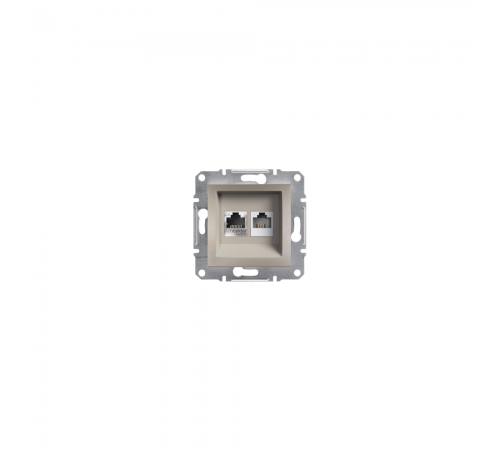 Schneider ASFORA РОЗЕТКА КОМП+ТЕЛ А Бронзовий EPH4900169