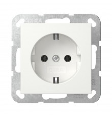 GIRA Розетка с зазем конт System 55 белый 018803 GIRA