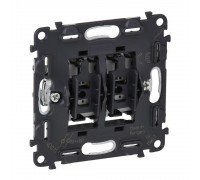 Legrand Valena INMATIC Вимикач 6А 250В кнопковий 2-клавішний автоматичні клеми 752018