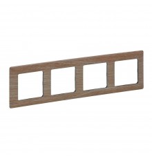Legrand Valena LIFE Рамка 4 пости Світле дерево 754184