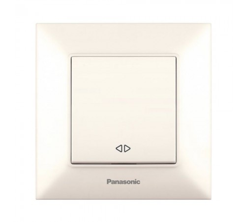 Вимикач Panasonic Arkedia Slim кремовий одноклавішний перехресний WNTC00052BG-UA Вимикач Panasonic Arkedia Slim кремовий одноклавішний перехресний WNTC00052BG-UA