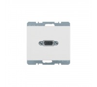 BERKER ARSYS механізм VGA-розетка з гвинтовими клемами пол.білий 3315410069