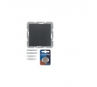 BERKER Q.х механізм Передавач 2-канальний KNX-quicklink антрацит 85656226