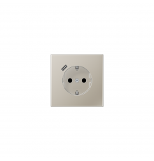 JUNG LSx-механізм Розетка SCHUKO® з USB-інтерфейсом нержавіюча сталь ES1520-18C-L