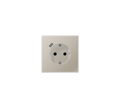 JUNG LSx-механізм Розетка SCHUKO® з USB-інтерфейсом нержавіюча сталь ES1520-18C-L
