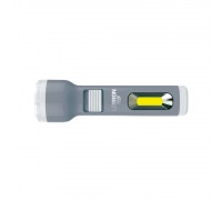 Ліхтар LED ручний акумуляторний L-HL-30ABC сірий 1w +1w COB USB 1200mAh 15-15-30