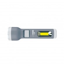 Ліхтар LED ручний акумуляторний L-HL-30ABC сірий 1w +1w COB USB 1200mAh 15-15-30