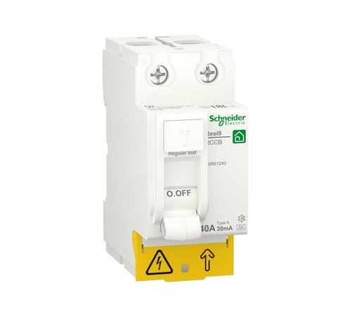 ПЗВ - Пристрій Захисного Відключення Schneider Electric Resi 9 2p Диференційне реле 40A А 30mA (C2) R9R61240