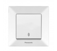 Вимикач Panasonic Arkedia Slim одноклавішний прохідний білий WNTC00032WH-UA
