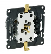 Розетка Legrand Valena INMATIC подвійна 2К+З 16А 250В зі шторками автоматичні клеми 753031