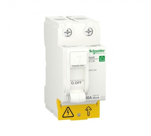 Дифреле (ПЗВ) Schneider Electric Resi 9 2p 40A АС 30mA R9R51240 Дифреле (ПЗВ) Schneider Electric Resi 9 2p 40A АС 30mA R9R51240