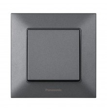 Вимикач Panasonic Arkedia Slim димчастий одноклавішний WNTC00012DG-UA