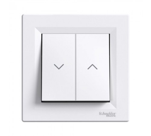 Вимикач для жалюзі Schneider Electric Asfora самозажимний білий внутрішній EPH1300121 Вимикач для жалюзі Schneider Electric Asfora самозажимний білий внутрішній EPH1300121