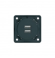 BERKER Integro механізм Розетка 2хUSB 3А/230В антрацит 926102505