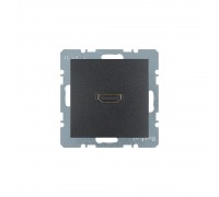 BERKER S.x/B.x механізм HDMI-розетка підключення сзаду під кутом 90град. антрацит 3315431606