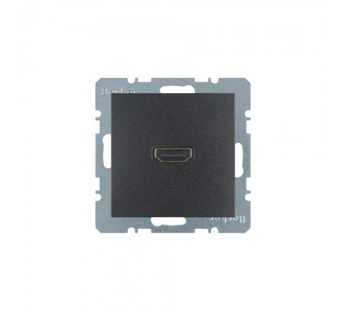 BERKER S.x/B.x механізм HDMI-розетка підключення сзаду під кутом 90град. антрацит 3315431606