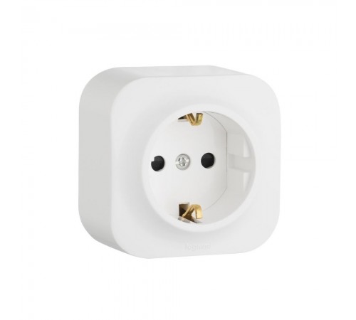 Розетка Legrand Forix 2К+З без шторок Біла 782411 Розетка Legrand Forix 2К+З без шторок Біла 782411