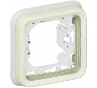 Рамка + супорт Legrand Plexo біла 069692
