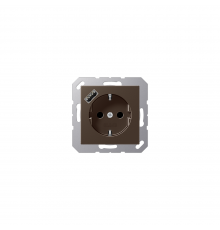 JUNG A Розетка SCHUKO з USB тип A мокко A1520-18AMO