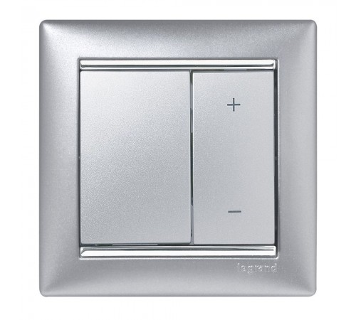 Legrand Valena Classic Світлорегулятор 600 Вт Алюміній 770274 Legrand Valena Classic Світлорегулятор 600 Вт Алюміній 770274