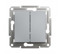 Вимикач кнопковий Schneider Electric Asfora сталь двоклавішний самозажимний EPH1100162