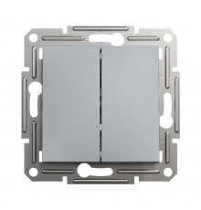 Вимикач кнопковий Schneider Electric Asfora сталь двоклавішний самозажимний EPH1100162