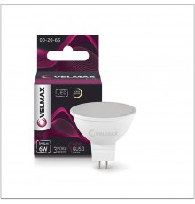 Лампа LED V-MR16 6W 220V GU5,3 3000K 540Lm 21-14-41